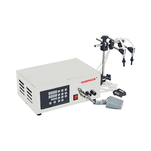 Double Head Digital Liquid Filling Machine — Dual Nozzle Filler